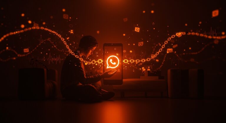 Uso problemático de WhatsApp aumentando ansiedad y dependencia emocional en contexto de salud mental digital.