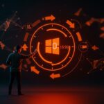 Control pausado de actualizaciones Windows 11 para startups, representando gestión eficiente y productividad empresarial.