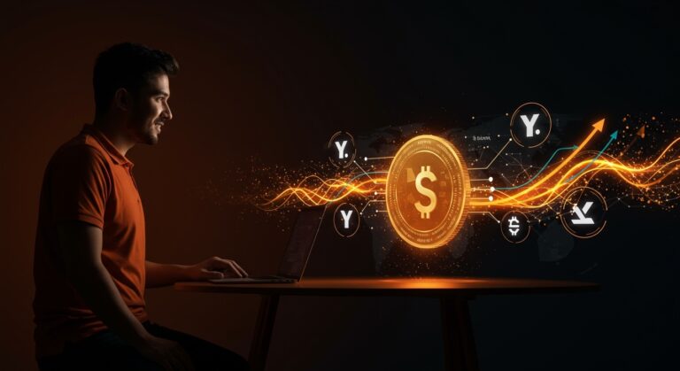 Inversión de Y Combinator de 500K en USDC con fundador de startup y red blockchain, destacando financiamiento de stablecoins en LATAM y España.