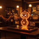 Chatbot de IA de Yelp mostrando funciones avanzadas como reservas, voz y llamadas para automatización en negocios locales.