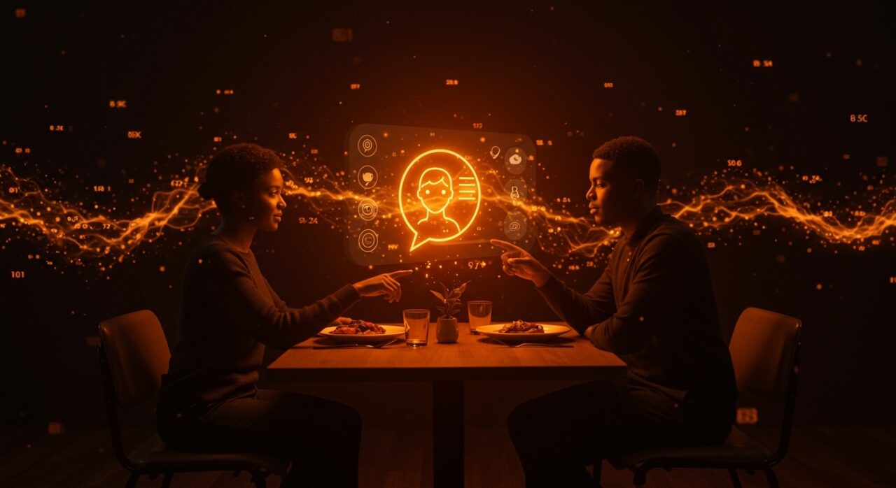 Interacción con asistente AI de Yelp para reservas automatizadas en restaurantes en una sola conversación, destacando innovación en marketplaces y foodtech.