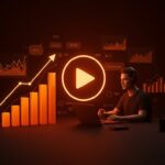 Publicidad inteligente en directos de YouTube reteniendo anuncios en picos de engagement para estrategias de marketing digital en startups.