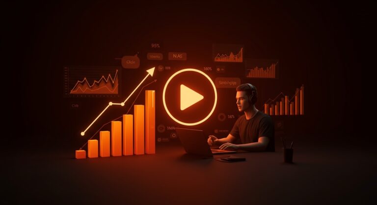 Publicidad inteligente en directos de YouTube reteniendo anuncios en picos de engagement para estrategias de marketing digital en startups.