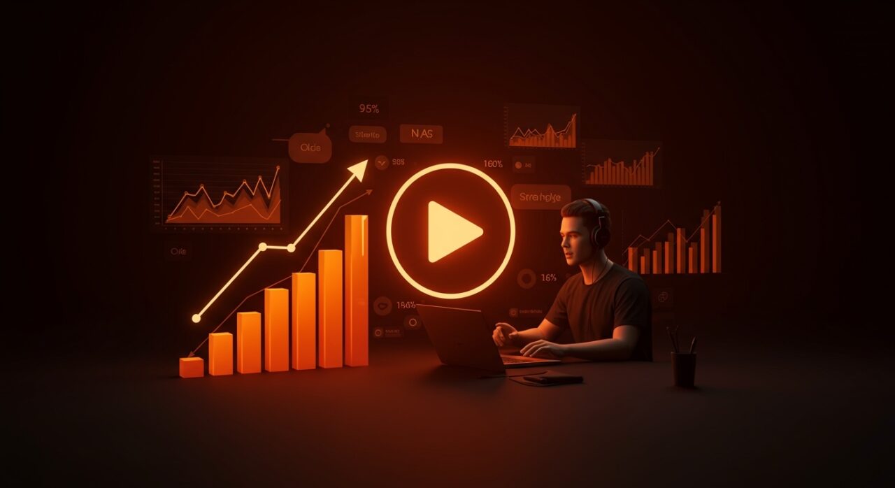 Publicidad inteligente en directos de YouTube reteniendo anuncios en picos de engagement para estrategias de marketing digital en startups.