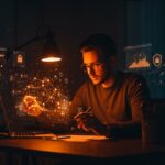 Fundador de startup protegido contra rastreadores web con herramientas de privacidad digital y cumplimiento RGPD en 2026.