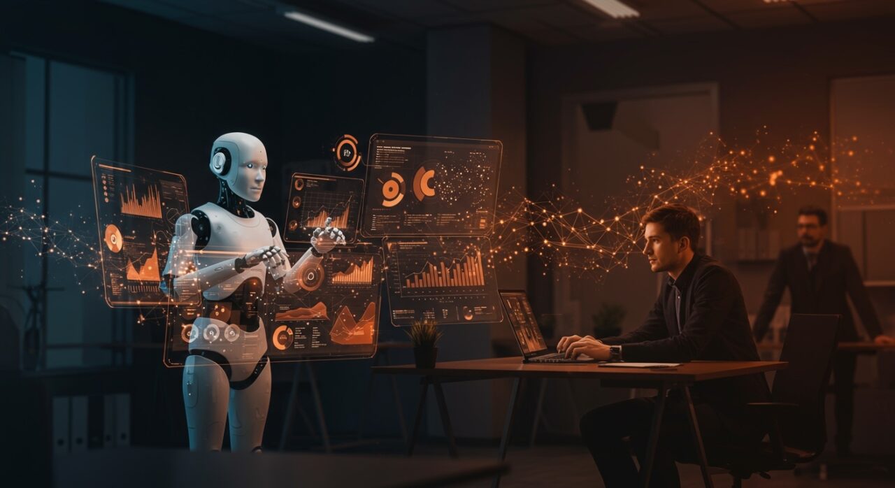 Agentes IA autónomos mejorando la eficiencia empresarial en startups con automatización avanzada y flujos de trabajo digitales.
