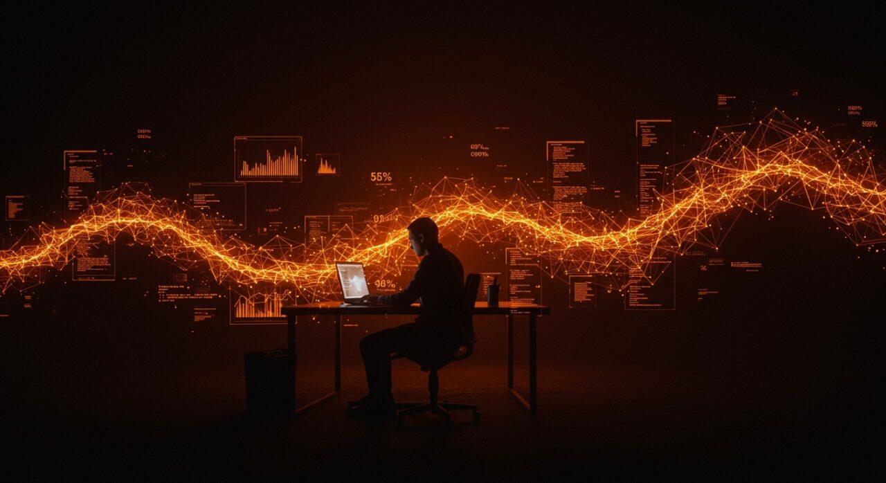 Ingeniero de IA optimizando desarrollo de software con automatización para aumentar productividad en startups.