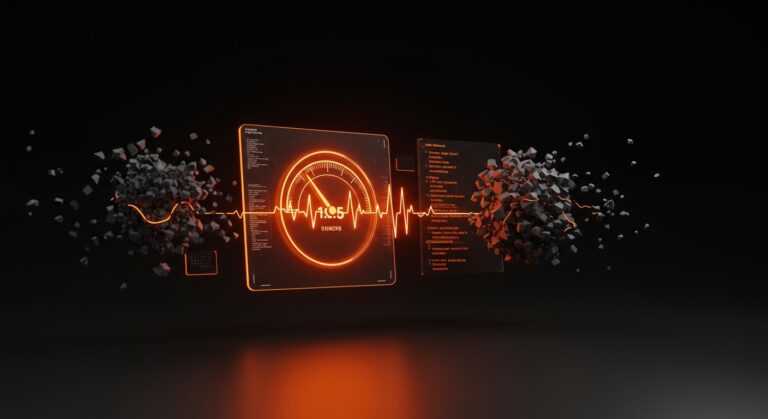 Herramienta CLI AISlop analizando calidad de código IA en flujos CI/CD con puntuación de fiabilidad.