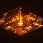 Representación visual de crecimiento SaaS B2B con IA y automatización contable para el mercado de LATAM.