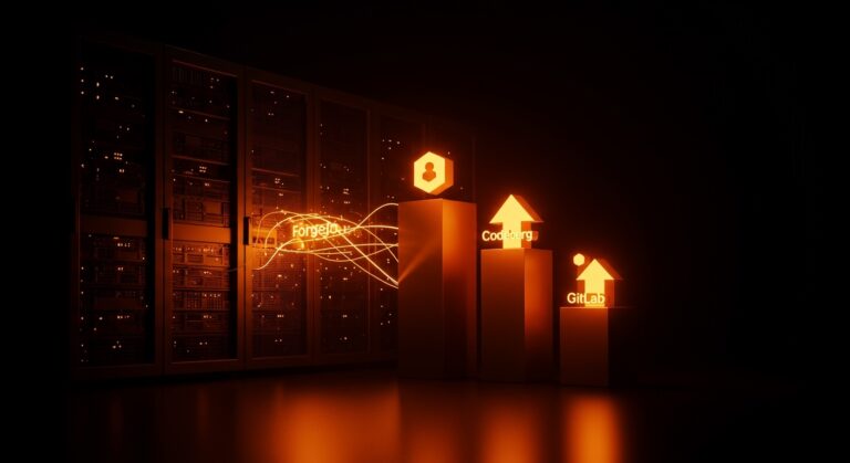 Alternativas de hosting Git como Forgejo y GitLab para startups buscando estabilidad y uptime frente a GitHub.