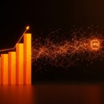 Gráfico financiero y red neuronal representando la valoración de Anthropic y rondas de inversión en IA para startups.