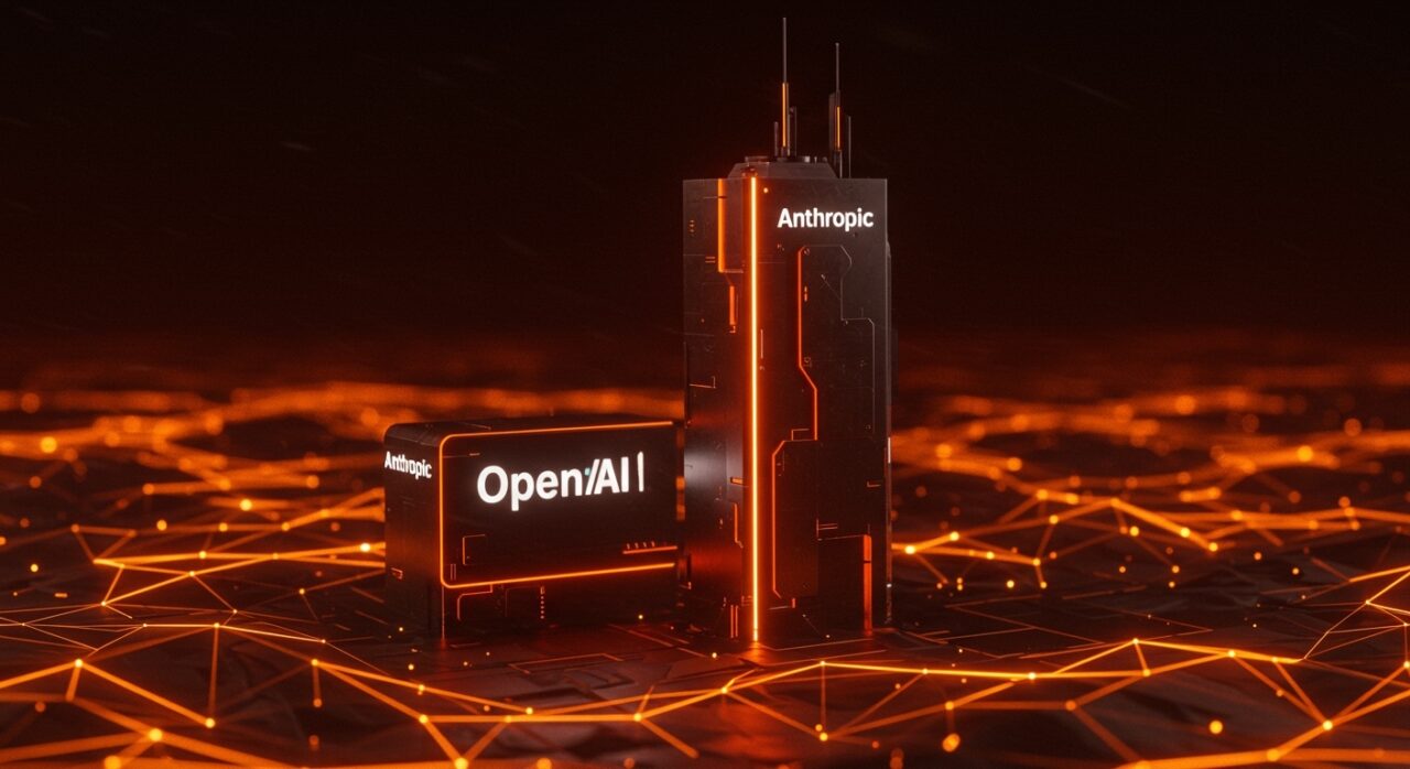 Valoración de mercado de Anthropic frente a OpenAI en el sector de la inteligencia artificial.