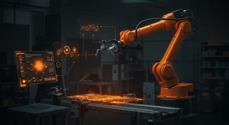 Automatización industrial asequible para pymes con ATX Robotics, democratizando la industria 4.0 con soluciones robóticas de alto ROI.