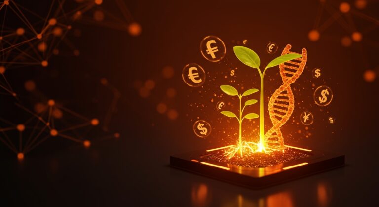 Símbolo de inversión y crecimiento para startups de HealthTech y AgTech en Latinoamérica, convocatoria Bayer LEGADO 2026.