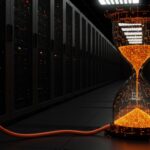 Representación conceptual de la crisis energética y la saturación de centros de datos en Europa para startups de infraestructura cloud.