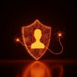 Representación conceptual de seguridad en IA y contacto de confianza de OpenAI para la protección de usuarios y salud mental.