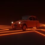 Regreso del icónico Citroën 2CV en versión eléctrica, representando la estrategia de movilidad urbana asequible de Stellantis.
