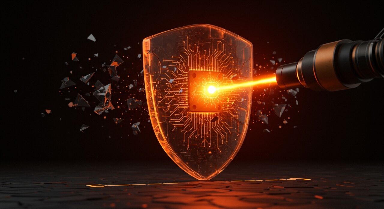 Concepto visual de IA Claude Mythos detectando vulnerabilidades zero-day en ciberseguridad para startups.