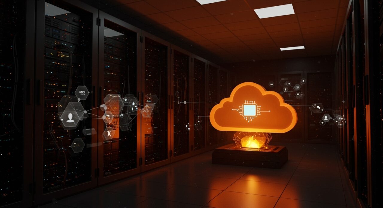 Infraestructura de IA con Claude Platform en AWS, representando la escalabilidad de agentes de inteligencia artificial para startups y SaaS.