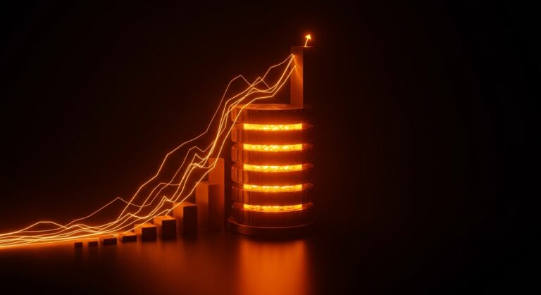Crecimiento financiero de ClickHouse hacia su IPO, representando la escalabilidad de bases de datos analíticas en startups SaaS.