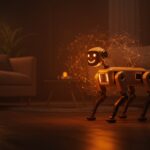 Robot mascota Familiar con IA creado por Colin Angle, representando el futuro de la robótica doméstica y el hardware inteligente.