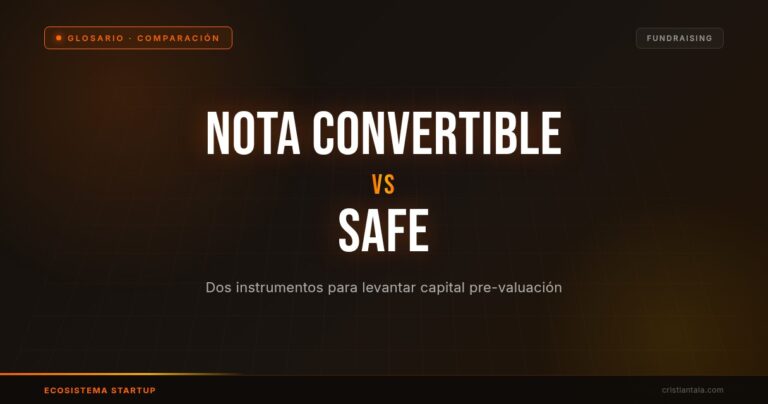 Nota Convertible vs SAFE: Diferencias para Levantar Capital
