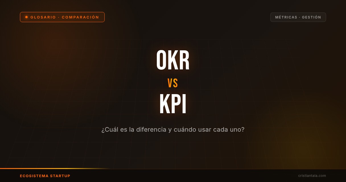 OKR vs KPI — Comparación · Glosario de Ecosistema Startup
