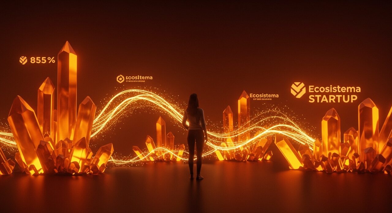 Mujer emprendedora liderando el crecimiento de su startup con financiamiento Corfo 2026, simbolizando el empoderamiento femenino en tecnología.