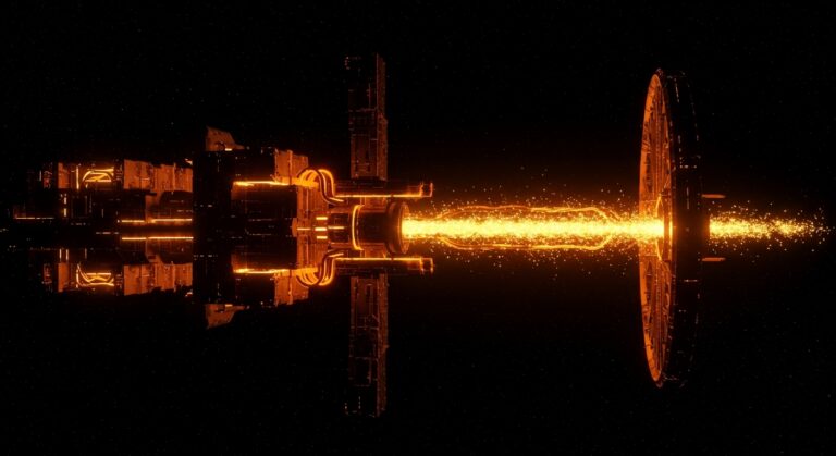Representación futurista de centros de datos orbitales en el espacio, simbolizando la inversión en infraestructura de IA y deep tech de Cowboy Space.
