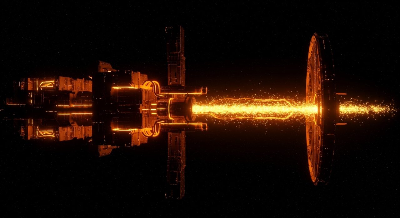 Representación futurista de centros de datos orbitales en el espacio, simbolizando la inversión en infraestructura de IA y deep tech de Cowboy Space.