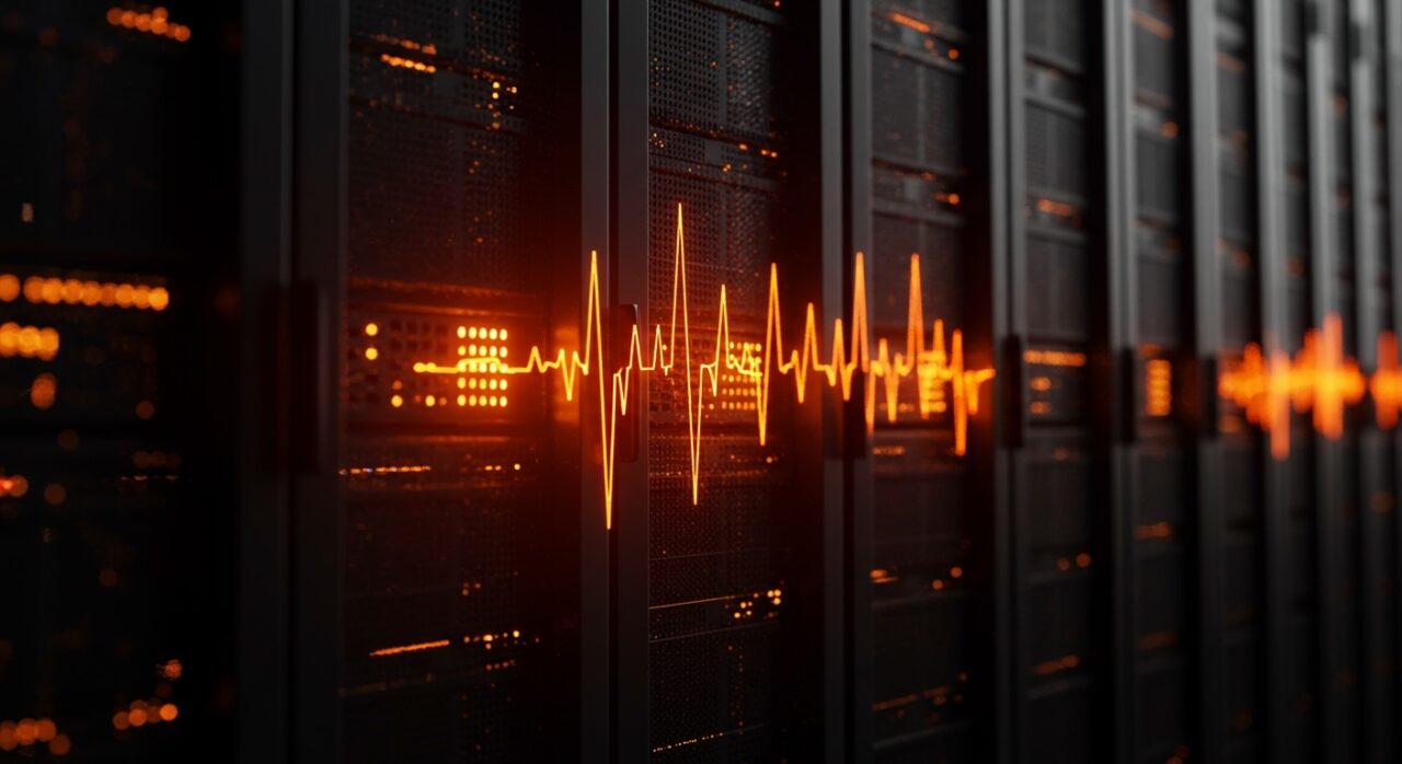 Gráfico conceptual de Kubernetes CPU throttling mostrando el impacto en la latencia de servicios en la nube.