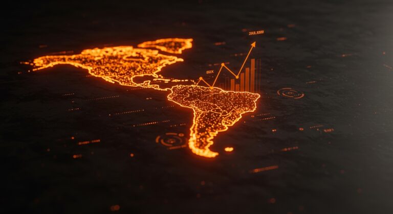 Crecimiento de la economía digital en LATAM 2026, impulsada por inteligencia artificial y transformación tecnológica en startups.