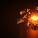 Representación conceptual de ahorro en infraestructura de IA con DeepSeek V4-Pro para startups, resaltando eficiencia de costos y tecnología LLM.