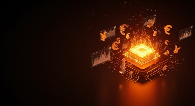 Representación conceptual de ahorro en infraestructura de IA con DeepSeek V4-Pro para startups, resaltando eficiencia de costos y tecnología LLM.