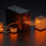 Servidor Dell con tecnología Kioxia para alta densidad de almacenamiento en infraestructura de IA.