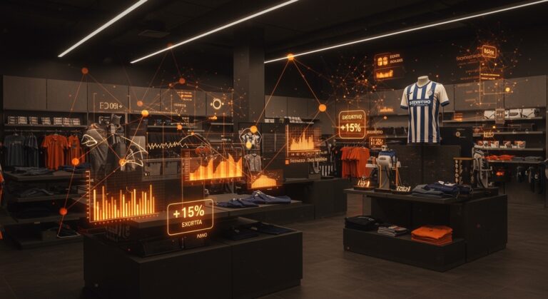 Tienda deportiva usa inteligencia artificial y analítica espacial para optimizar la exposición de productos y predecir ventas.