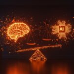 Representación conceptual de despidos tech por IA y ROI real, mostrando el contraste entre la automatización y el capital humano.