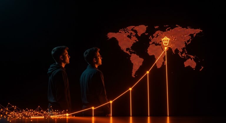 Jóvenes emprendedores universitarios de DomuSync compitiendo por representar a España en GEN-E 2026, simbolizando el emprendimiento universitario español.
