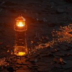 Concepto de efecto farol en IA: startups abandonando proyectos de automatización frente a una transformación digital real.