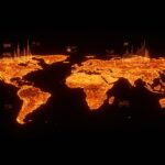 Representación visual de El Niño 2027 y el impacto del cambio climático en startups de ClimateTech y agricultura.