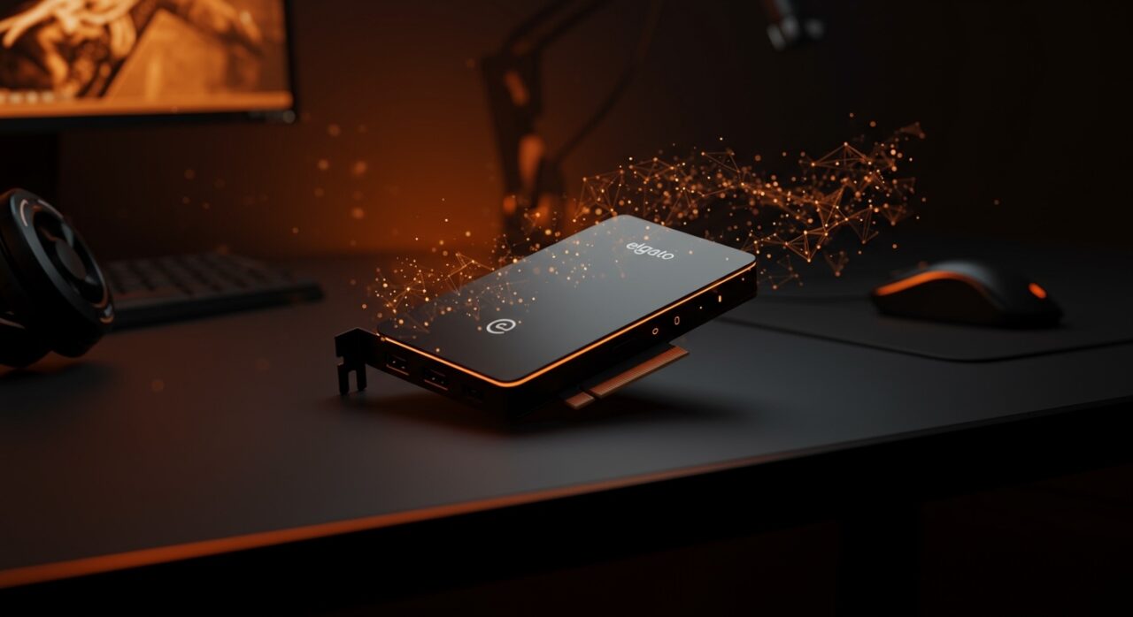 Capturadora de video Elgato HD60 X para streaming profesional y creación de contenido de alta calidad en 2026.