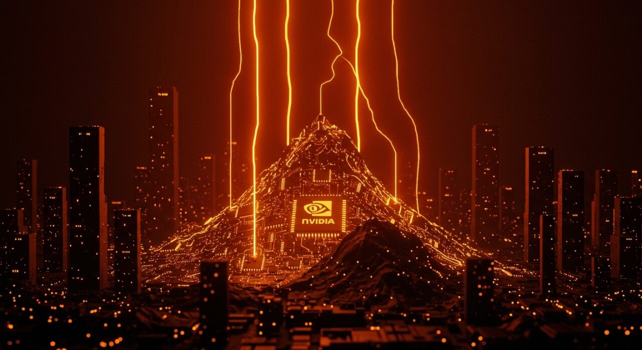 Representación visual de la capitalización bursátil masiva de NVIDIA y las empresas más valiosas del mundo en 2026.