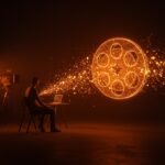 Producción cinematográfica con IA en Tribeca 2026, representando la revolución del cine independiente de bajo presupuesto.