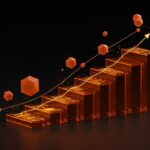 Representación visual de financiamiento startup en Uruguay con elementos de crecimiento y fondos de inversión tecnológicos.
