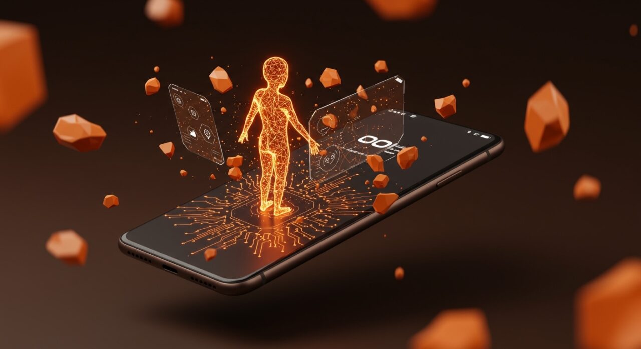 Representación visual de Gemini Intelligence y agentes de IA en Android, simbolizando la automatización móvil para startups y desarrolladores.
