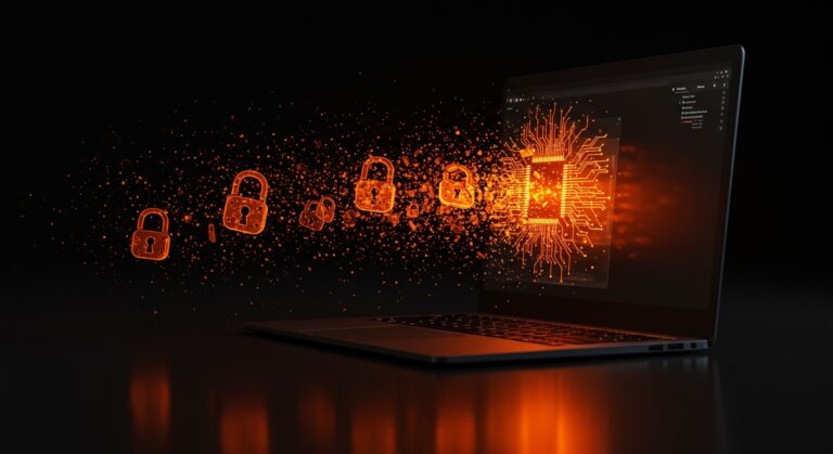 Representación conceptual de Gemini Nano e IA on-device en Chrome analizando riesgos de privacidad y regulaciones ePrivacy para startups.