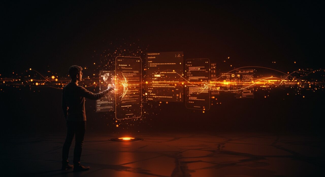 Desarrollo de aplicaciones Android con Google AI Studio y vibe coding, acelerando la creación de MVPs móviles mediante inteligencia artificial.