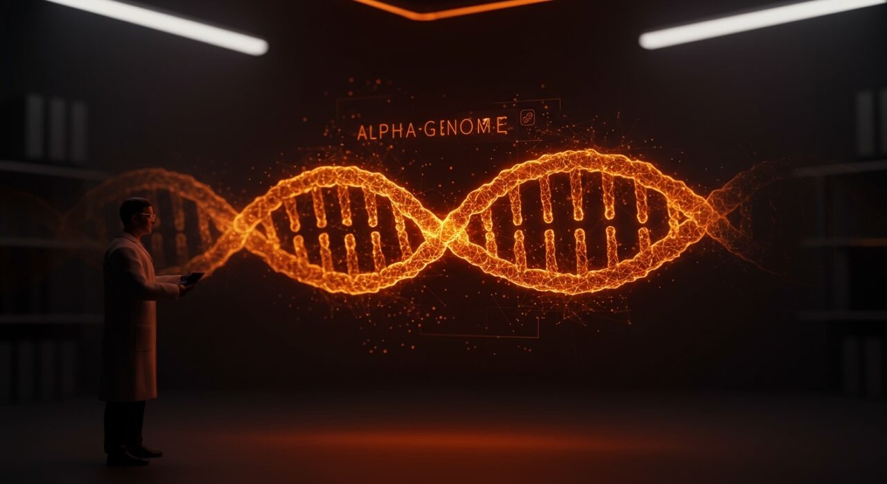 Avance de Google DeepMind con AlphaGenome en biotecnología y el impacto de la IA en el descubrimiento de fármacos.