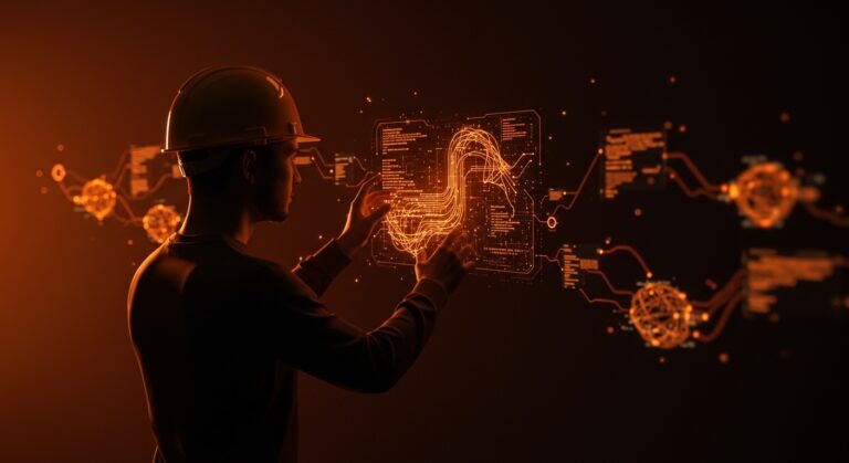 Visión futurista de la ingeniería de software con IA en Google I/O 2026 para startups.