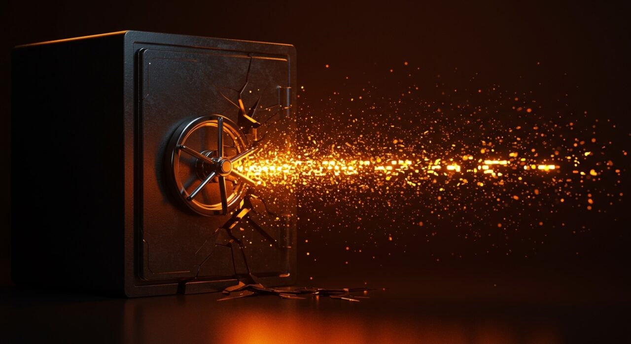 Representación visual de un ataque de prompt injection en AI Agents y seguridad Web3, destacando la vulnerabilidad de crypto wallets.